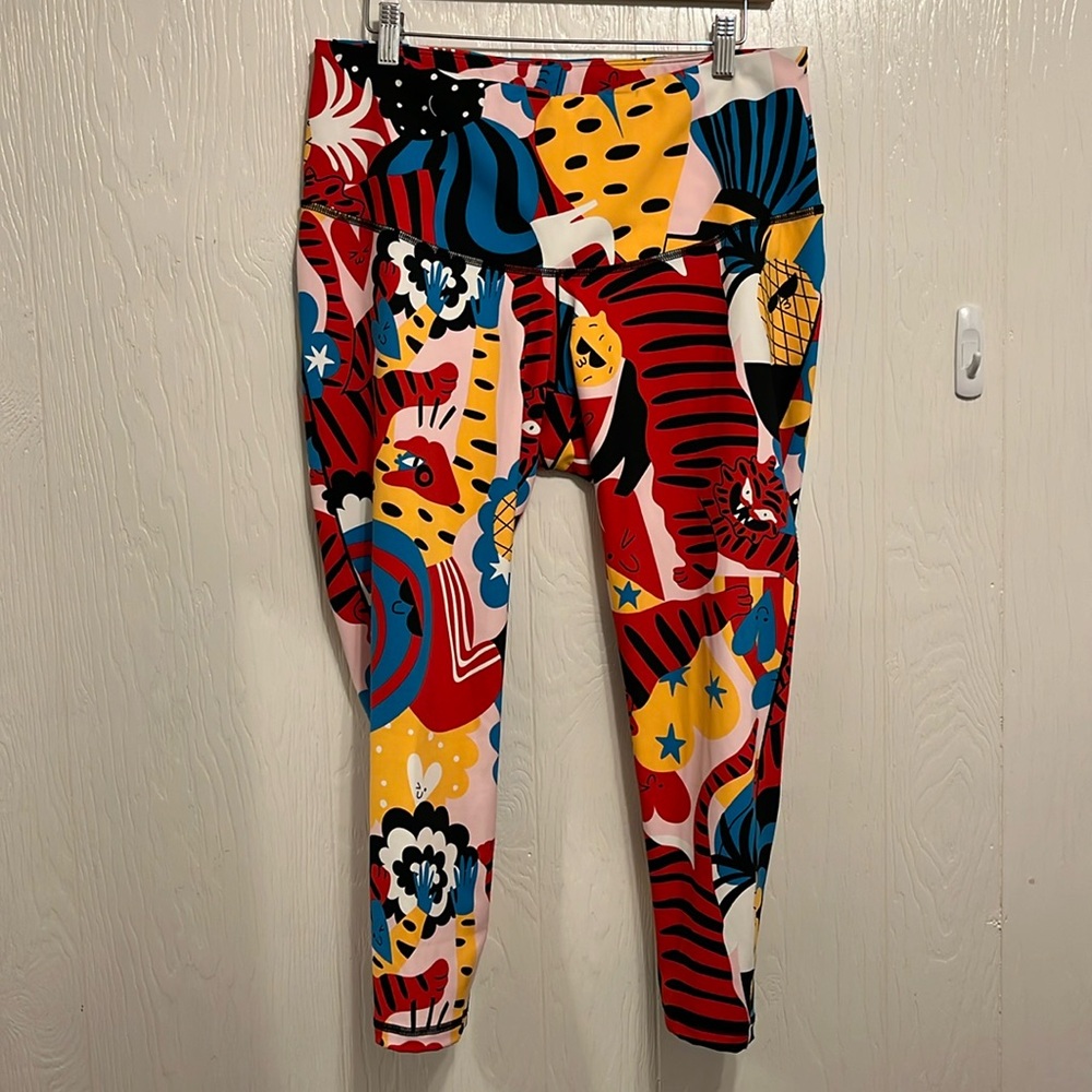 Adidas Egle Graphic Believe This High Waist 7/8 Tights 1X NWT